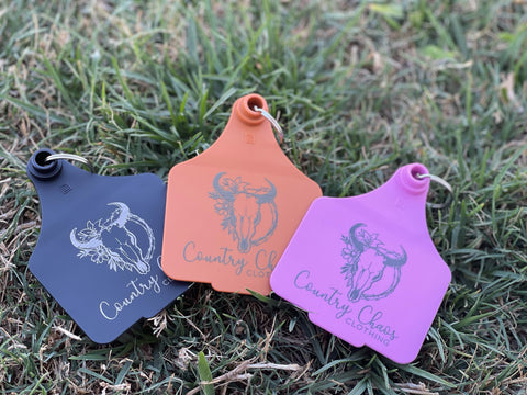 CCC XL Cattle Tag Key Rings